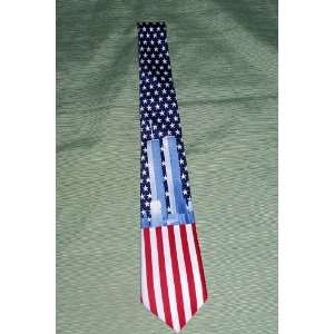   Mens Neck Tie With The Twin Towers Red White & Blue: Everything Else