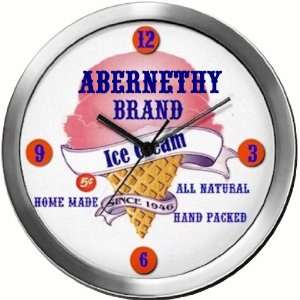  ABERNETHY 14 Inch Ice Cream Metal Clock Quartz Movement 
