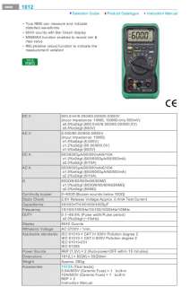   Kyoritsu True RMS Voltage Current Digital Multimeters / Tester 1012