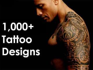 1,000 Tattoo Flash Designs Stencils VALUE Set cd  