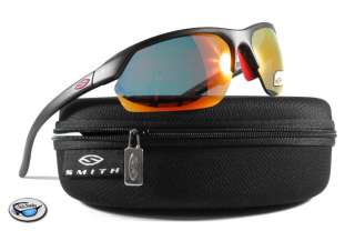 New $100 SMITH REDLINE MAX Sport Interchange Sunglasses   Black / Red 