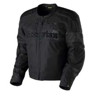  Scorpion Burnout Textile Motorcycle Jacket Black   Small 