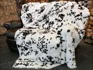 788 Rex Rabbit Fur Blanket real fur throw fur rug made in Germany 