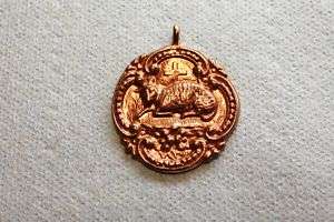 Exclusive! Solid Copper Custom Cast Agnus Dei Medal  