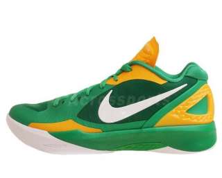 Nike Zoom Hyperdunk 2011 Low Lucky Green White Mens Basketball Shoes 
