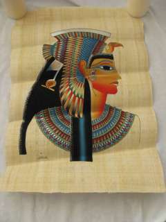Egyptian Papyrus Paper Painting Cleopatra 25X17  