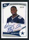 2010 Topps Dez Bryant Rc Rookie Premiere Auto 69/90 On 