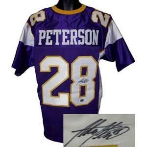  Adrian Peterson Signed Minnesota Vikings Purple Prostyle 