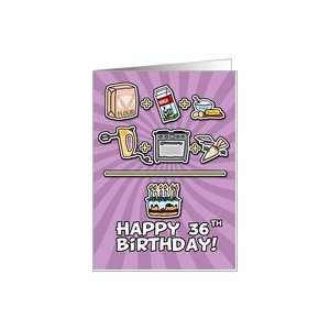  36 Years Old, Happy Birthday Card: Toys & Games