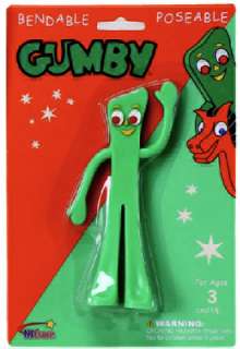 GUMBY 6 INCH BENDABLE FIGURE TOY (STANDARD SIZE) POSABLE LICENSED 