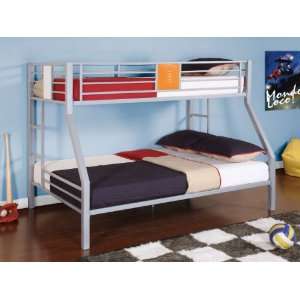  Powell Teen Trends Twin Over Full Bunk Bed: Home & Kitchen