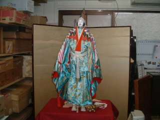 Japanese Samurai Karakuri Bunraku Gofun IKI NINGYO Doll  