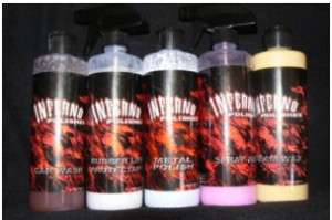 Inferno cream wax, spray wax,metal polish package sale!  