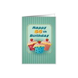  80 years old Cupcakes Birthday Greeting Cards Card: Toys 