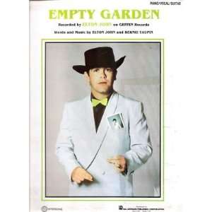  Sheet Music Empty Garden Elton John 204: Everything Else