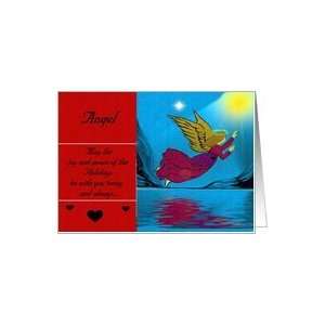 Name Specific   Angel / Holiday Card for Youth & Adult / Angel & Verse 