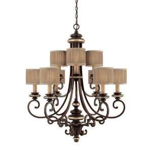 Capital Lighting Chandeliers 3889 9 Light Chandelier Champagne Bronze