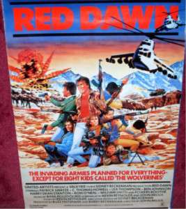 Cinema Poster RED DAWN 1984 (1sh) Patrick Swayze  