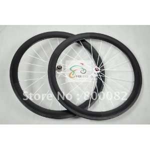   38mm tubular 3k gloss racing bicycle wheel set: Sports & Outdoors