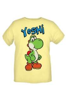  Nintendo Super Mario Bros. Yellow Yoshi T Shirt Clothing