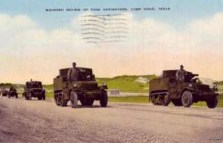MOUNTED REVIEW OF TANK DESTROYERS CAMP HOOD, TX 1943  