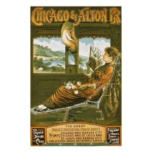  Chicago & Alton Railroad Premium Giclee Poster Print