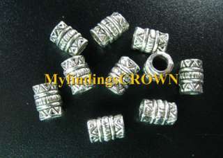 150 Tibetan Silver 3mm hole barrel spacer beads FC506  