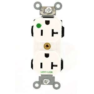  Leviton M8300 HW 20 Amp, 125 Volt, Narrow Body Duplex 