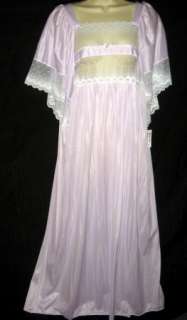 Lilac Long Nightgown Caftan Sleeves 1X 2X Free ship  
