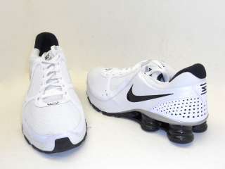 Nike Mens Shox Turbo+ 10 Mens Running Shoe White Black Size 13 NWOB 