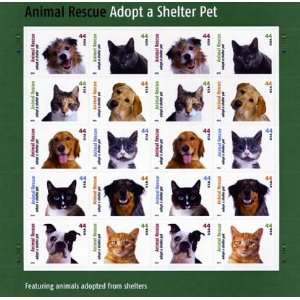   Pet 20 x 44 Cent US Postage Stamps Scot #4451 60: Everything Else