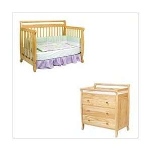 DaVinci Emily 4 in 1 Convertible Crib Nursery Set w, Toddler Rail in 