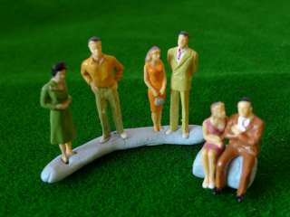20 x Painted 1:50 Model People Figures Train Scale O  