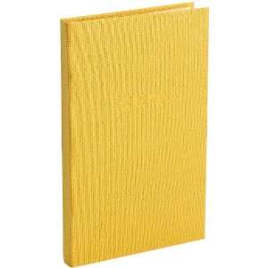   Bound Linen Pocket Address Book, Sun Yellow (01001)
