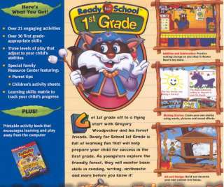 Fisher Price Ready For School 1st Grade PC CD kid game  