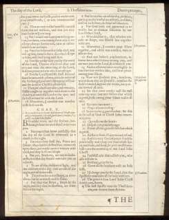  James Roman Letter Bible Leaf/RARE/1ST THESSALONIANS/RAPTURE  