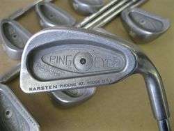 PING EYE 2 IRONS 3 PW ZZ LITE STEEL STIFF FLEX  