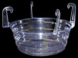 10 inch Clear Vinyl Hanging Basket Drip Pans   Qty 10  
