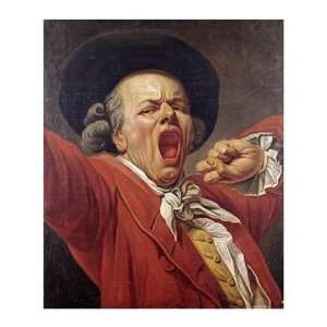     Self   Portrait As A Yawning Man Giclee Canvas: Home & Kitchen