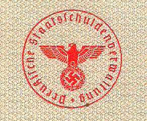 1000 RM German Nazi War Bond 1944 Swastika CV $269.95  