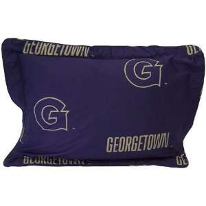 Georgetown Hoyas Printed Pillow Case   Solid