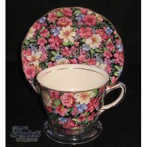  Royal Winton Florence Chintz Teacup: Kitchen & Dining