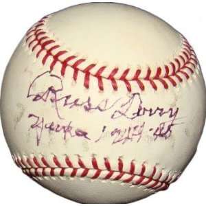  Russ Derry Yankees 44 45 SIGNED Scarce Official MLB Baseball 