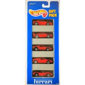  1993   Mattel   Hot Wheels   Ferrari Gift Pack   5 Models 