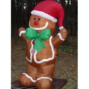 Gingerbread Man 7 Ft. Tall Christmas Airblown Inflatable
