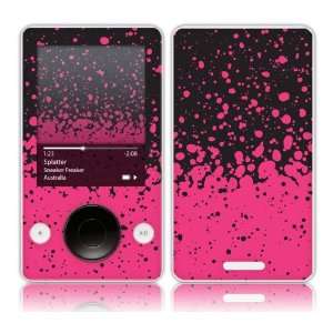   MS SNFR20164 Microsoft Zune  30GB  Sneaker Freaker  Pink Splatter Skin