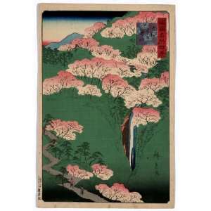 Japanese Print Yamato yoshinoyama. TITLE TRANSLATION: Yoshino Mountain 