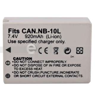 2X NB 10L NB10L NB10 Battery for Canon PowerShot SX40 SX 40 SX 40 HS 