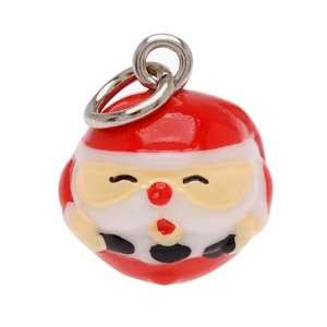  Roly Polys 3 D Hand Painted Resin Santa Claus , Charm, Qty 