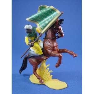   DSG Toy Soldiers Mounted Arab Warrior with Battle Fla Toys & Games